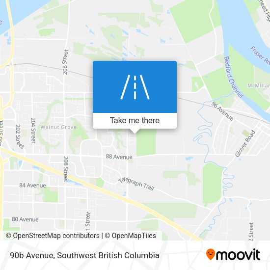 90b Avenue map