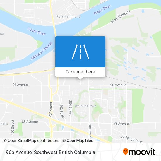 96b Avenue map
