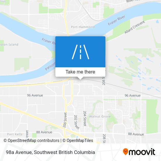 98a Avenue map