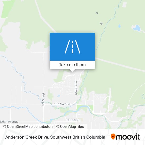 Anderson Creek Drive map