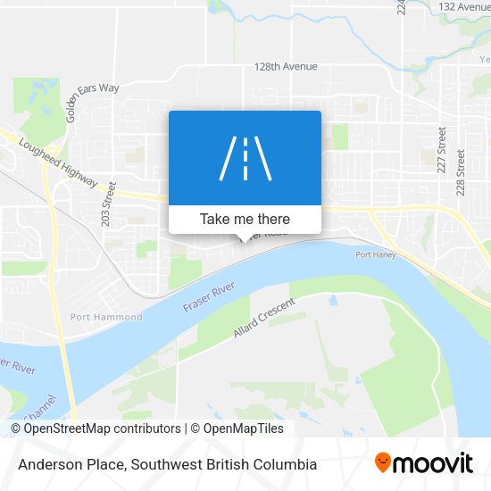 Anderson Place map
