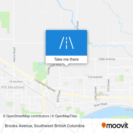 Brooks Avenue map