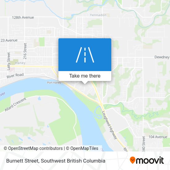 Burnett Street map