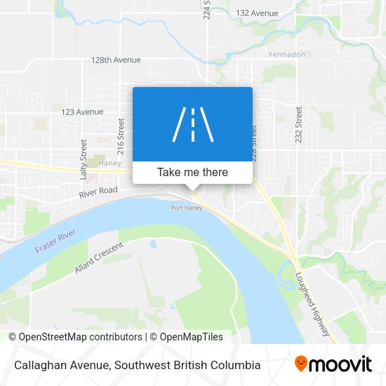 Callaghan Avenue map