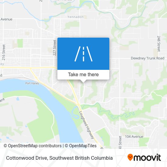 Cottonwood Drive map