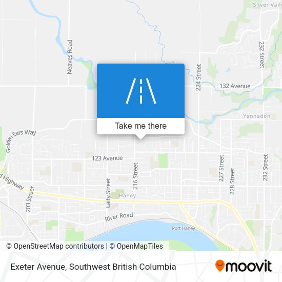 Exeter Avenue map