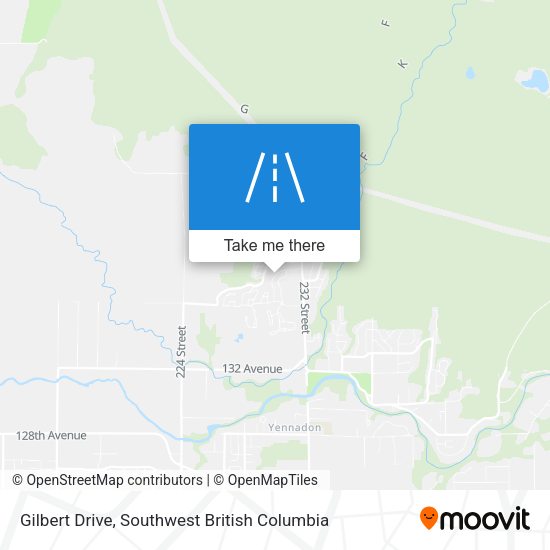 Gilbert Drive map