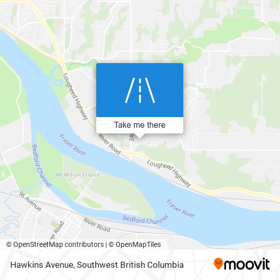 Hawkins Avenue map