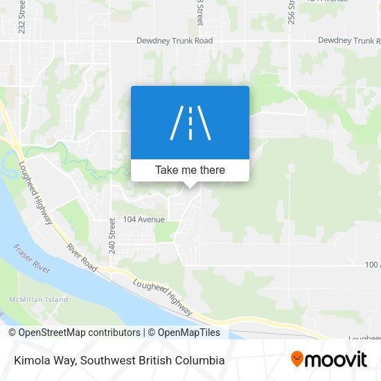 Kimola Way map