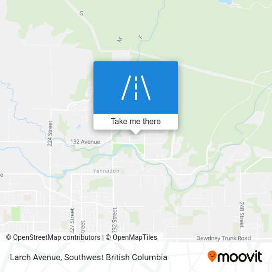 Larch Avenue map