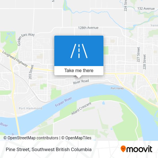 Pine Street map
