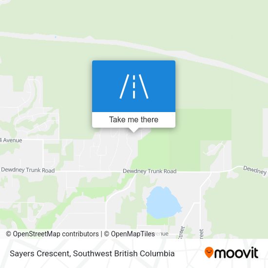 Sayers Crescent map