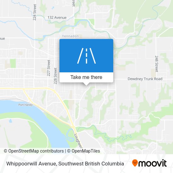 Whippoorwill Avenue map