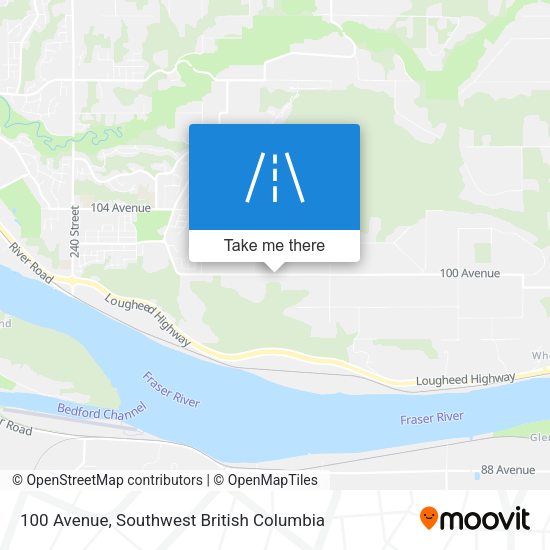100 Avenue map