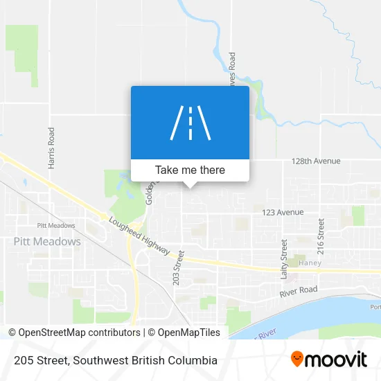 205 Street map
