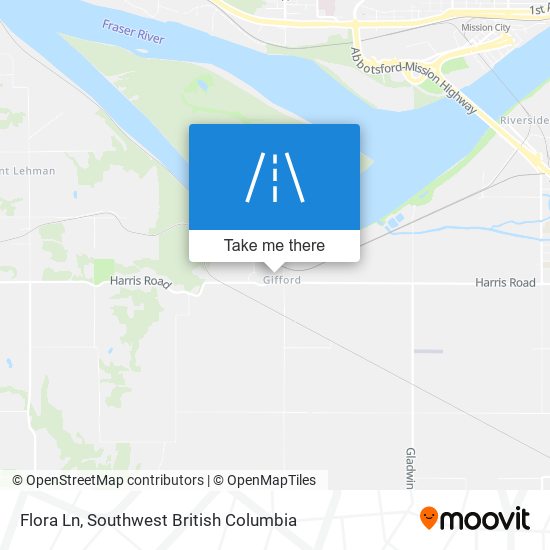 Flora Ln map