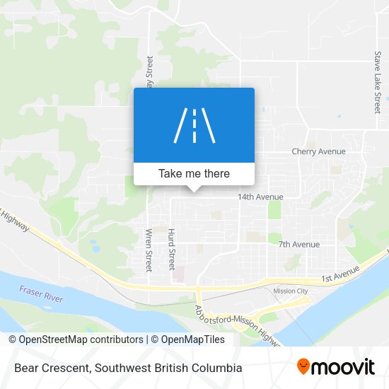 Bear Crescent map