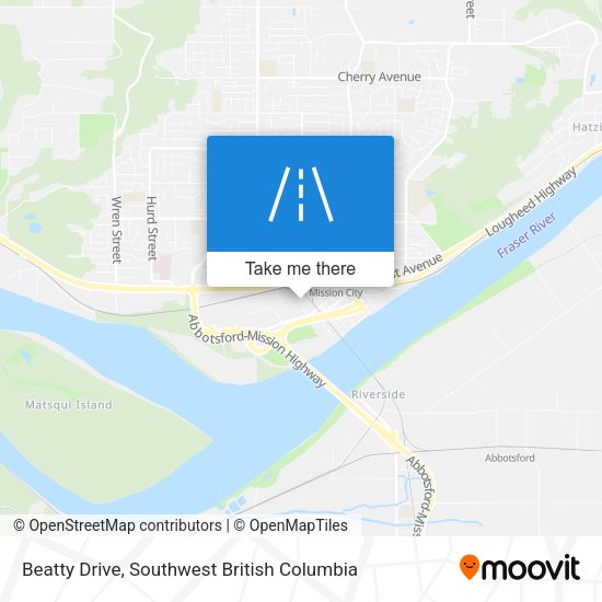 Beatty Drive map