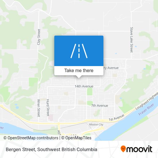 Bergen Street map