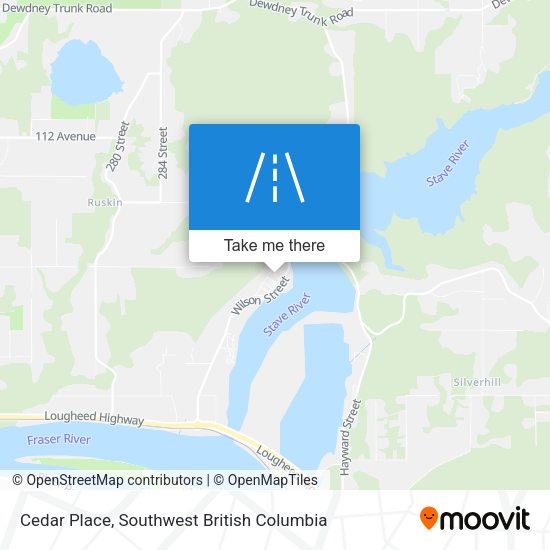 Cedar Place map