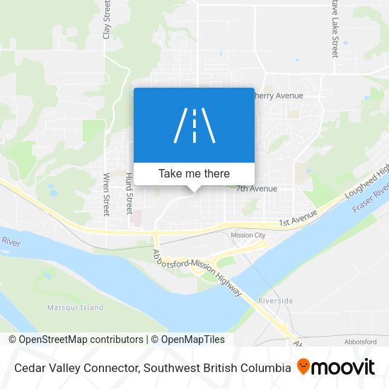 Cedar Valley Connector map