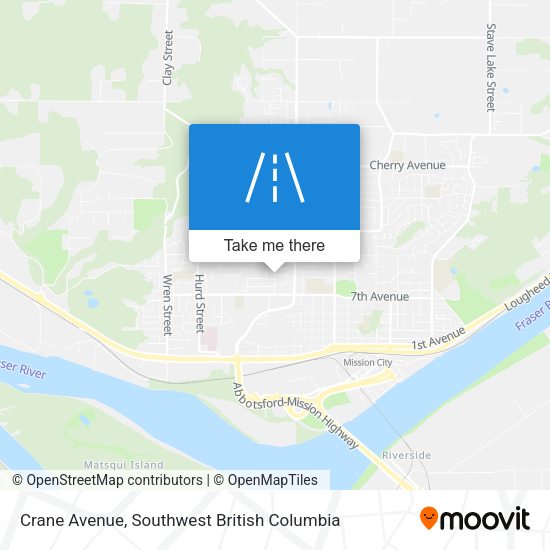 Crane Avenue map