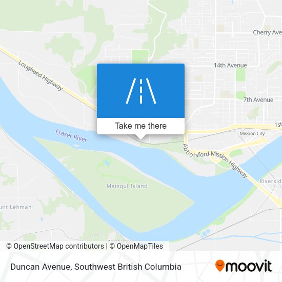Duncan Avenue map