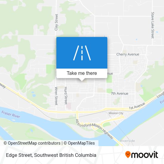 Edge Street map