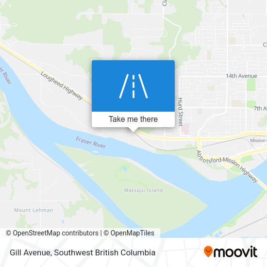 Gill Avenue map