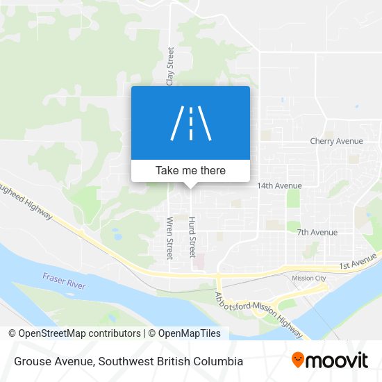 Grouse Avenue map