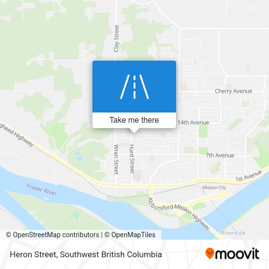 Heron Street map