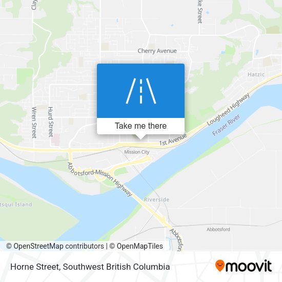 Horne Street map