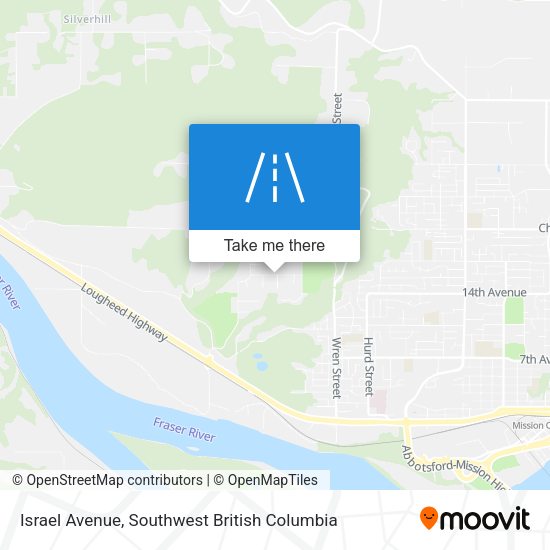 Israel Avenue map