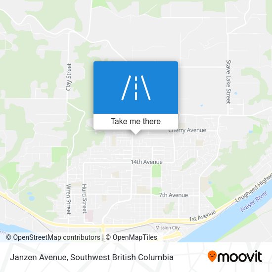 Janzen Avenue map