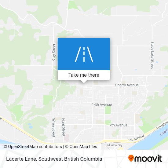 Lacerte Lane map