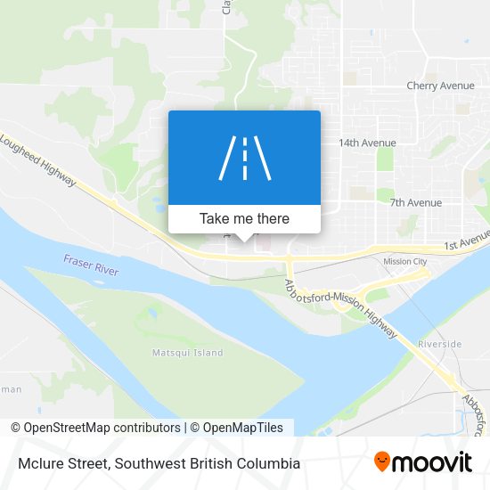 Mclure Street map