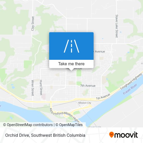 Orchid Drive map