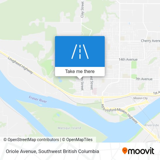 Oriole Avenue map