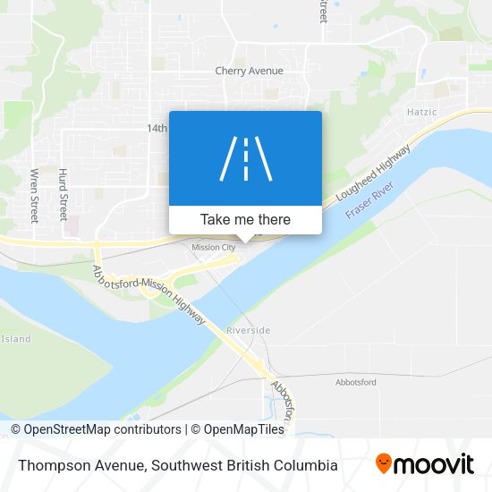 Thompson Avenue map