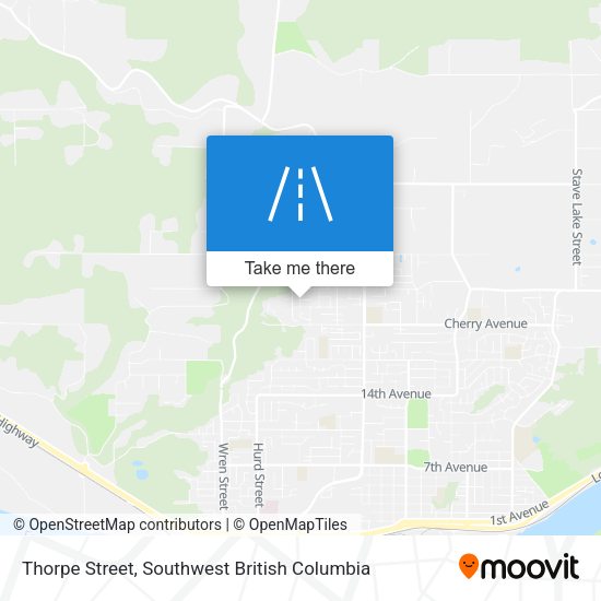 Thorpe Street map
