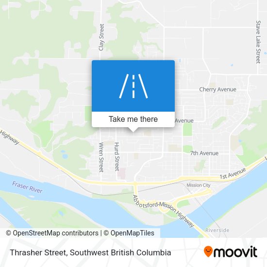Thrasher Street map