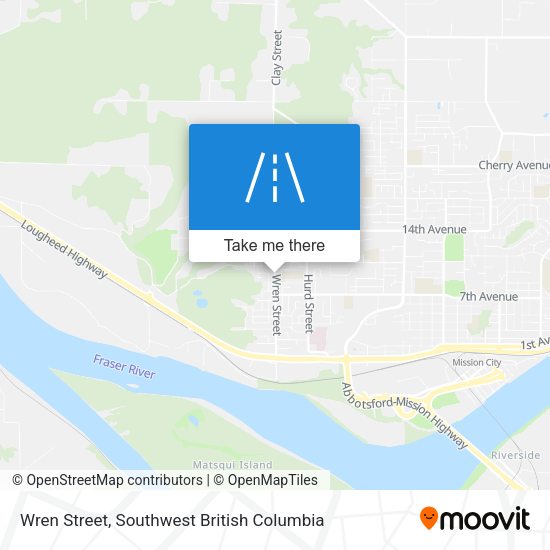 Wren Street map