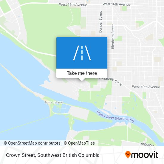 Crown Street map