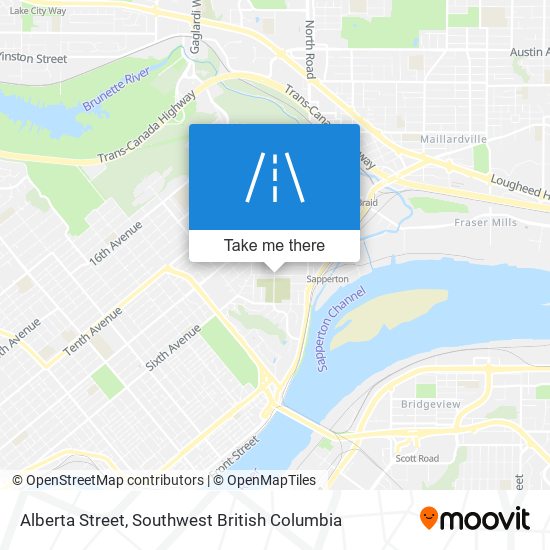 Alberta Street map