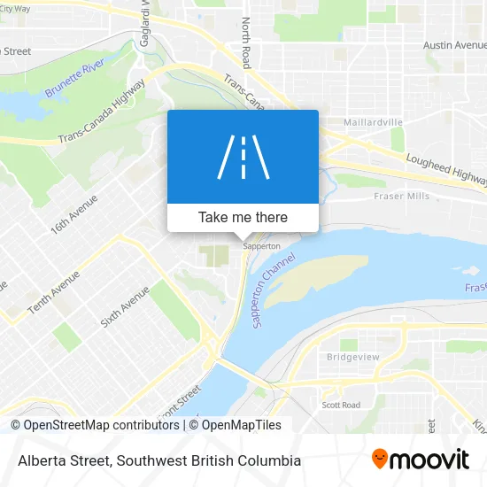 Alberta Street map