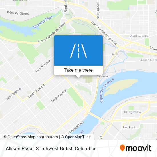 Allison Place map
