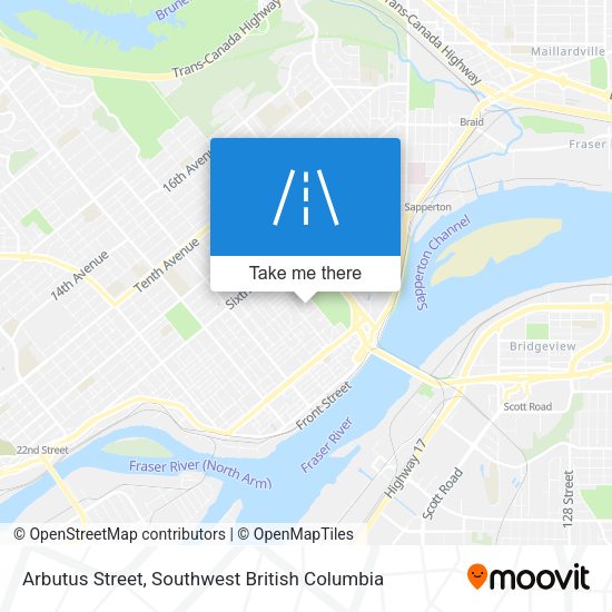 Arbutus Street map