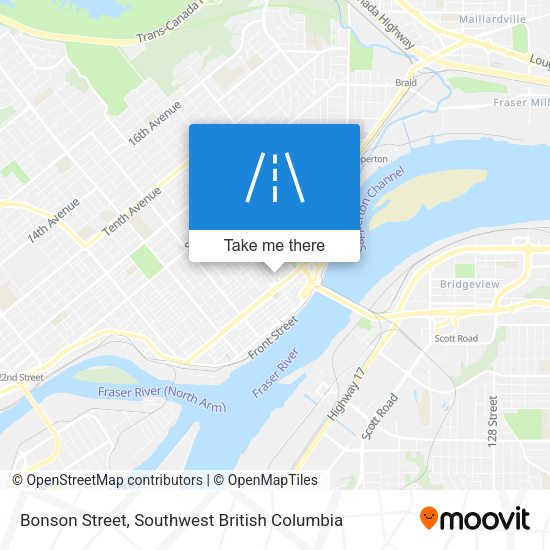 Bonson Street map