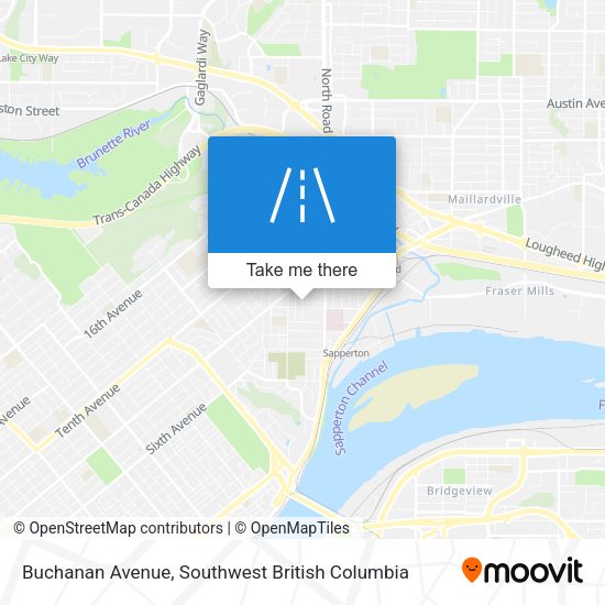 Buchanan Avenue map