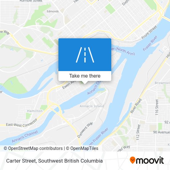 Carter Street map